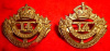 MC24 - King’s Canadian Hussars, Cap / Collar Badge Pair